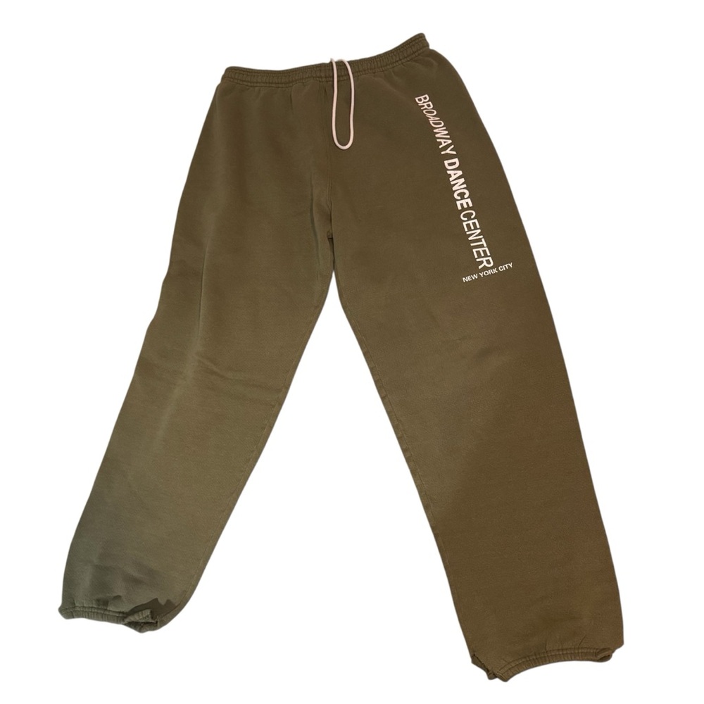 Soffe Broadway Dance Center New York City Sweatpant Joggers Large Green